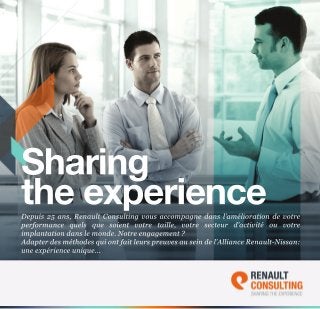 Brochure Renault Consulting - Sharing The Experience