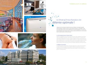 hôtellerie, loisirs et wellness

	

Le climat qu'il nous faut pour une

détente optimale !

‘Détente’ est le mot-clé pour les hôtels, les loisirs et le wellness. Une détente optimale
requiert quelques conditions annexes. L’espace doit être attrayant et confortable. Ce que
l’on ne peut obtenir qu’avec un bon emplacement et un bel aménagement. Un air sain et la
bonne température pour chaque espace et chaque activité souhaitée jouent un rôle essentiel
dans le ressenti humain en termes de confort.

Le climat approprié pour chaque espace
Attention et engagement vis-à-vis de vos clients est la chose la plus importante qui soit dans le
secteur de l’hôtellerie et des loisirs. Si les conditions annexes sont bonnes, vous pouvez porter
votre attention entièrement à vos clients. Un espace de détente nécessite un autre climat que le
hall, une salle de réunion ou une chambre d'hôtel. Carrier fournit un système entièrement intégré
qui vous permet d’avoir un contrôle total de votre bâtiment et des différents espaces. Les systèmes de Carrier sont tous silencieux, économes en énergie et respectueux de l’environnement !

La fiabilité est prioritaire
Les systèmes de Carrier sont durables et répondent largement aux normes environnementales
en vigueur. Notre haute qualité et notre excellente maintenance (préventive) assurent une
longue durée de vie et une fiabilité optimale. Vous pouvez compter sur nous 24 heures sur 24, 7
jours sur 7 et 365 jours par an.

15

 