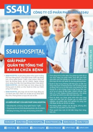 Brochure Giải pháp quản trị tổng thể khám chữa bệnh SS4U.HOSPITAL