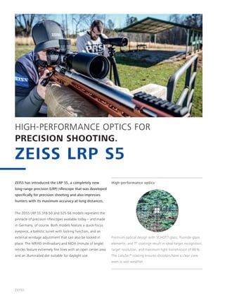 Brochure | Zeiss LRP S5 and S3 FFP Riflescopes | Optics Trade