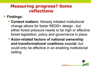 REDD+ progress: a qualitative comparative analysis