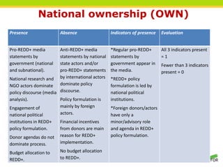 REDD+ progress: a qualitative comparative analysis