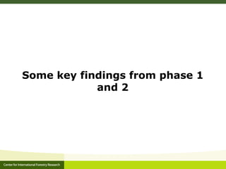 An introduction to CIFOR's global comparative study on REDD+ (GCS-REDD+)