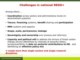 An introduction to CIFOR's global comparative study on REDD+ (GCS-REDD+)
