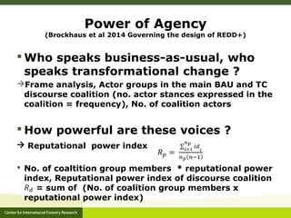 An introduction to CIFOR's global comparative study on REDD+ (GCS-REDD+)