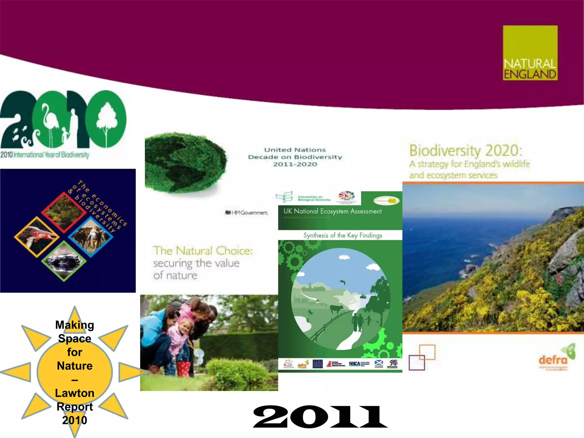 Making
Space
  for
Nature
   –
Lawton

         2011
Report
 2010
 