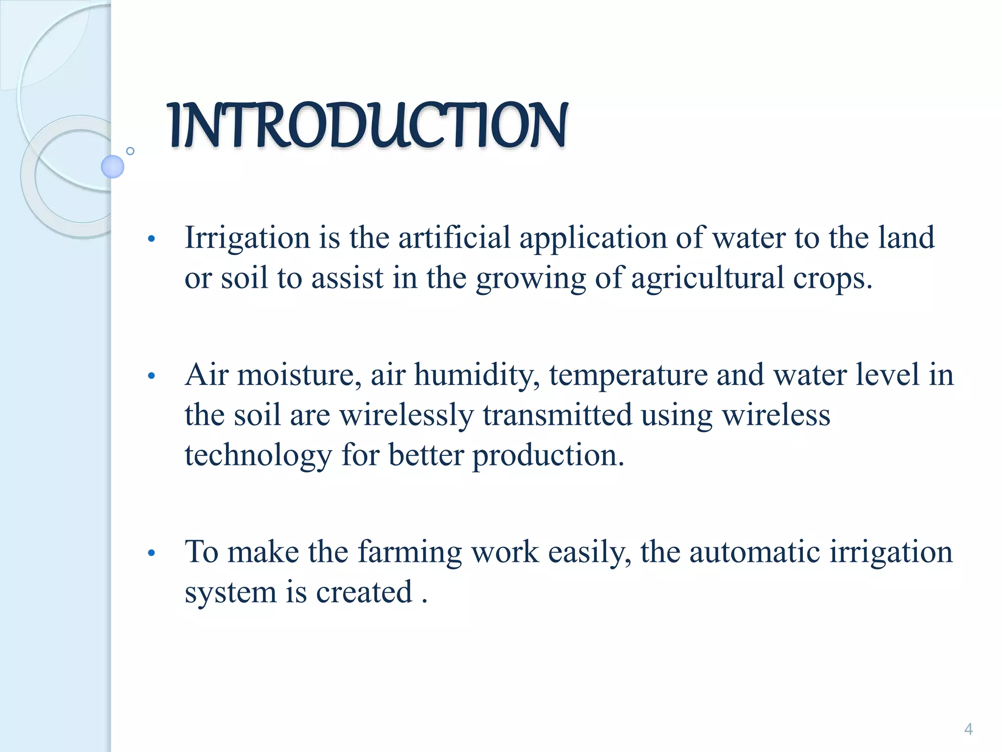 Advanced irrigation system using Arduino | PPTX | Gardening | Home & Garden