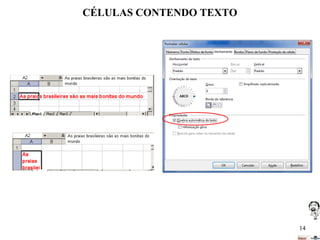 CÉLULAS CONTENDO TEXTO

14

 