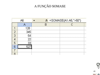 A FUNÇÃO SOMASE

41

 