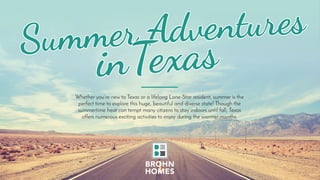 Texas Summer Adventures