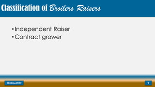 Classification of Broilers Raisers
•Independent Raiser
•Contract grower
MLBibat2020 9
 