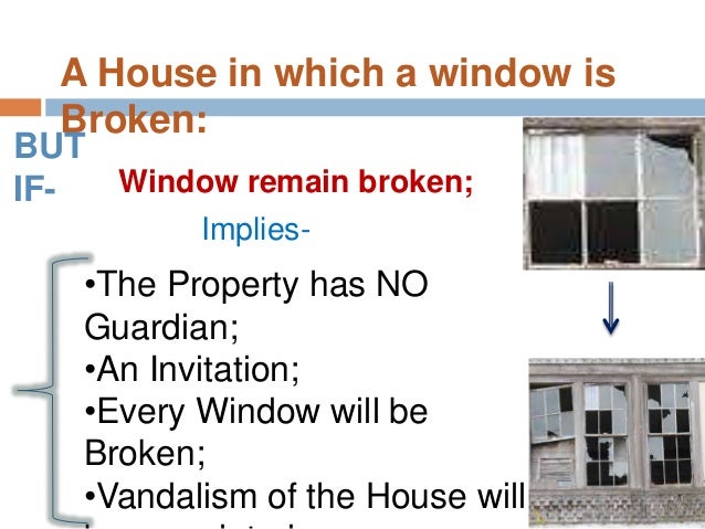 broken windows thesis definition