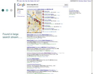 Found in large
search stream…..
 