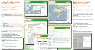 CGMap and Ongoing Research: Putting CGIAR Research on the Map
