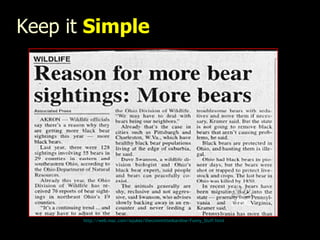 Keep it  Simple http:// web.mac.com/iajukes/thecommittedsardine/Funny_Stuff.html 