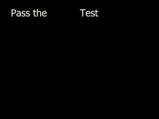 Pass the  Smell   Test 