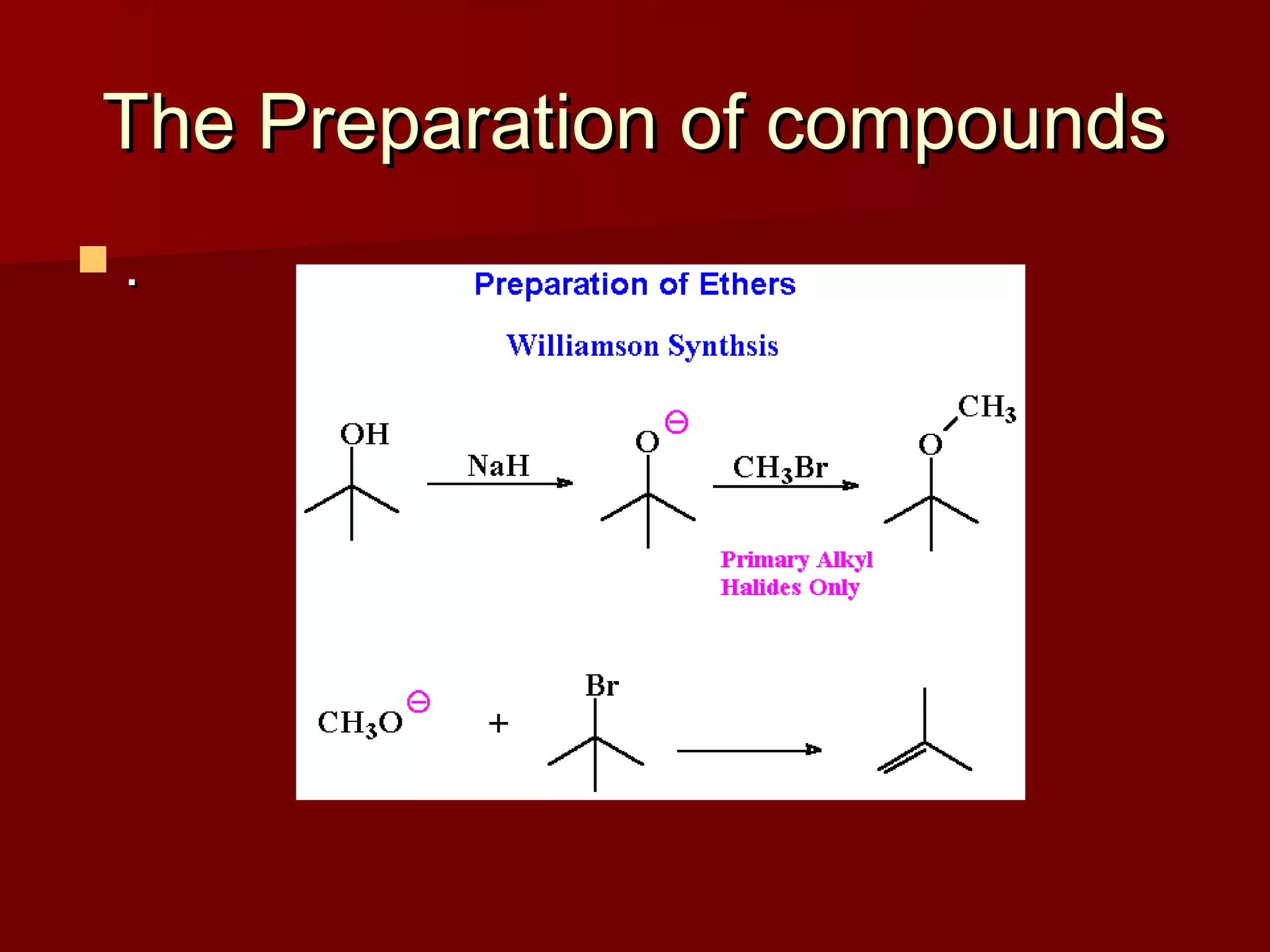 The Preparation of compoundsThe Preparation of compounds
 ..
 