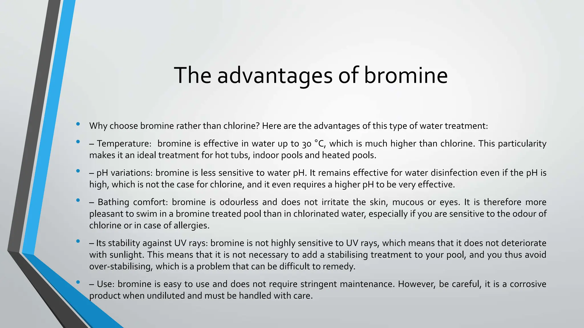 Bromine for pool sanitation and SPA.pptx