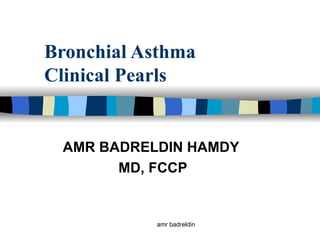 Bronchial Asthma Clinical Pearls AMR BADRELDIN HAMDY  MD, FCCP 