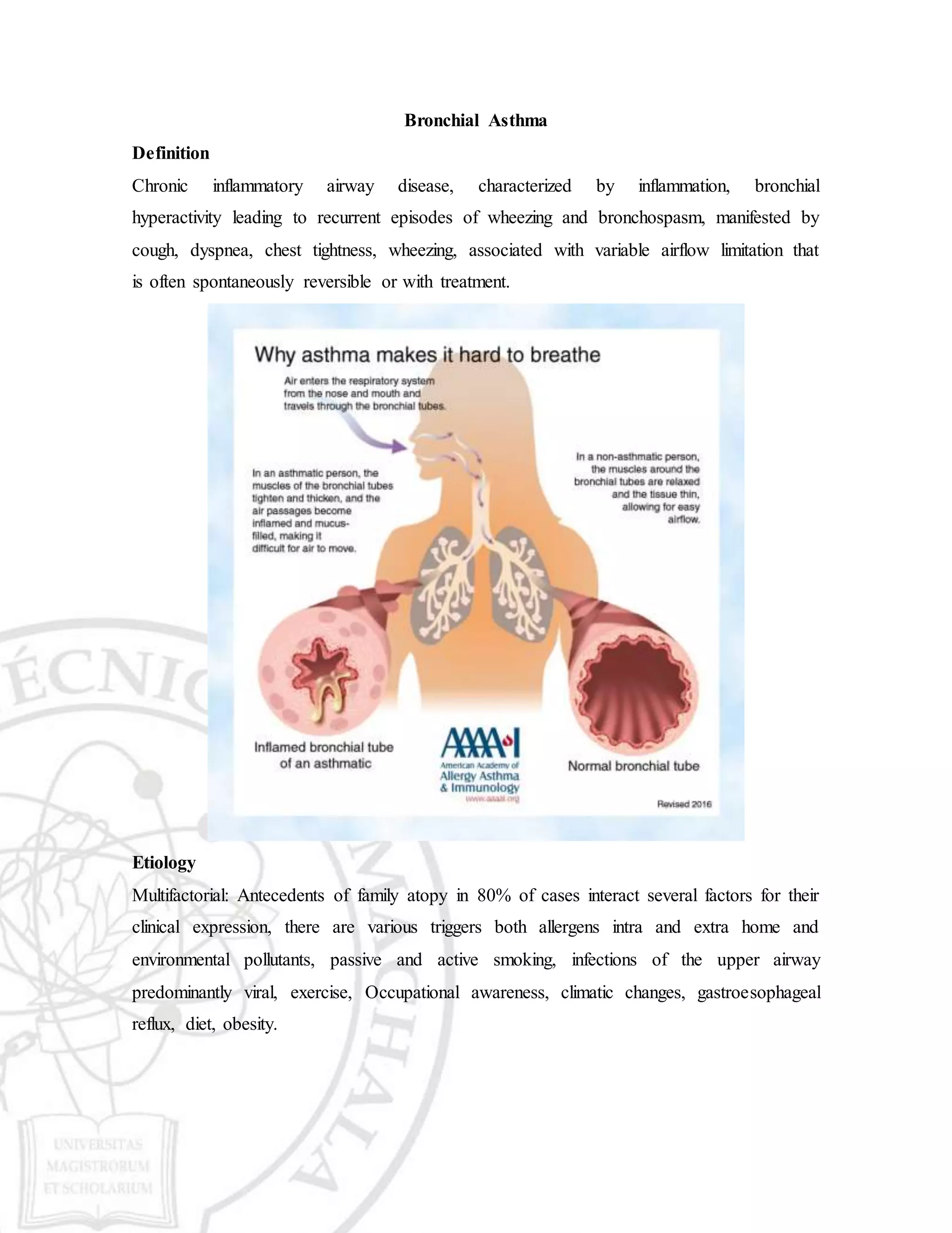 Bronchial asthma | DOCX