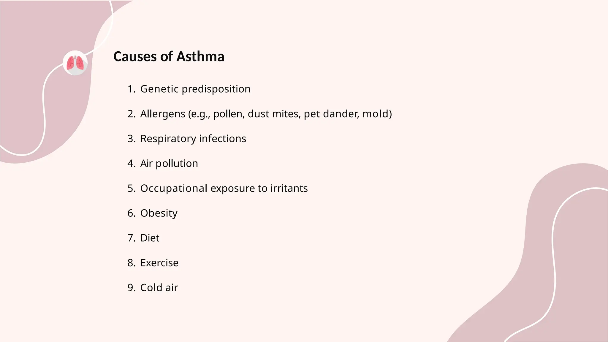 Bronchial Asthma cause and symptoms and uses. | PPT