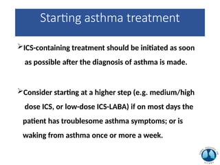 Therapy of Bronchial Asthma in the long term period | PPTX