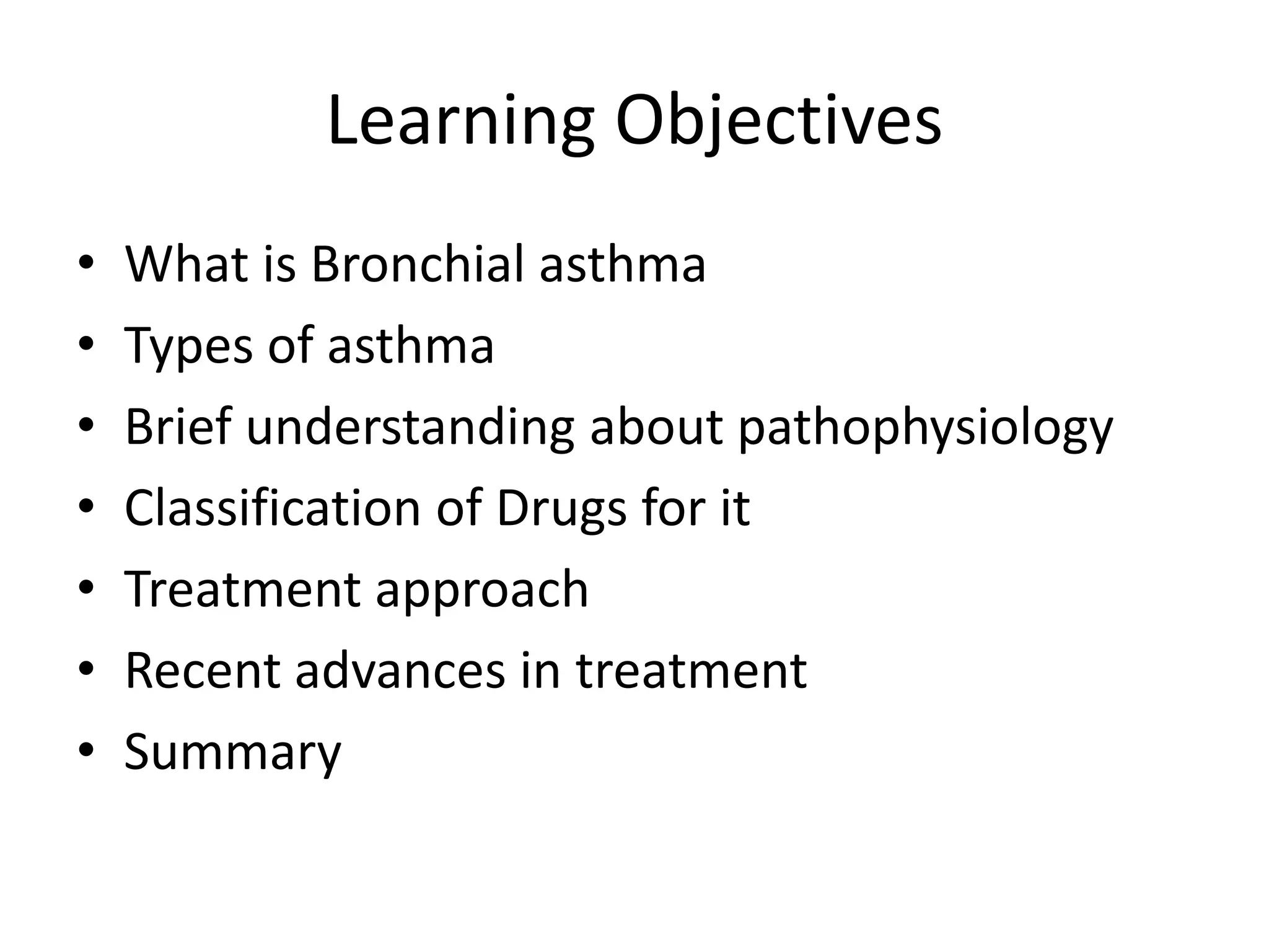 management of Bronchial asthma microteaching | PPTX