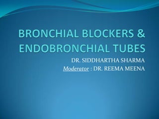 DR. SIDDHARTHA SHARMA
Moderator : DR. REEMA MEENA
 