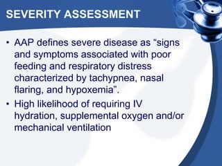 Bronchiolitis overview | PPTX