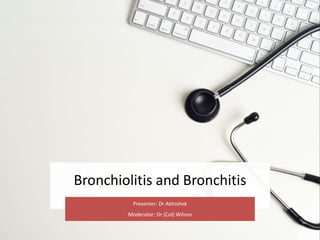 Bronchiolitis and Bronchitis
Presenter: Dr Abhishek
Moderator: Dr (Col) Wilson
 