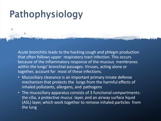Bronchiolitis and bronchitis in children | PPTX