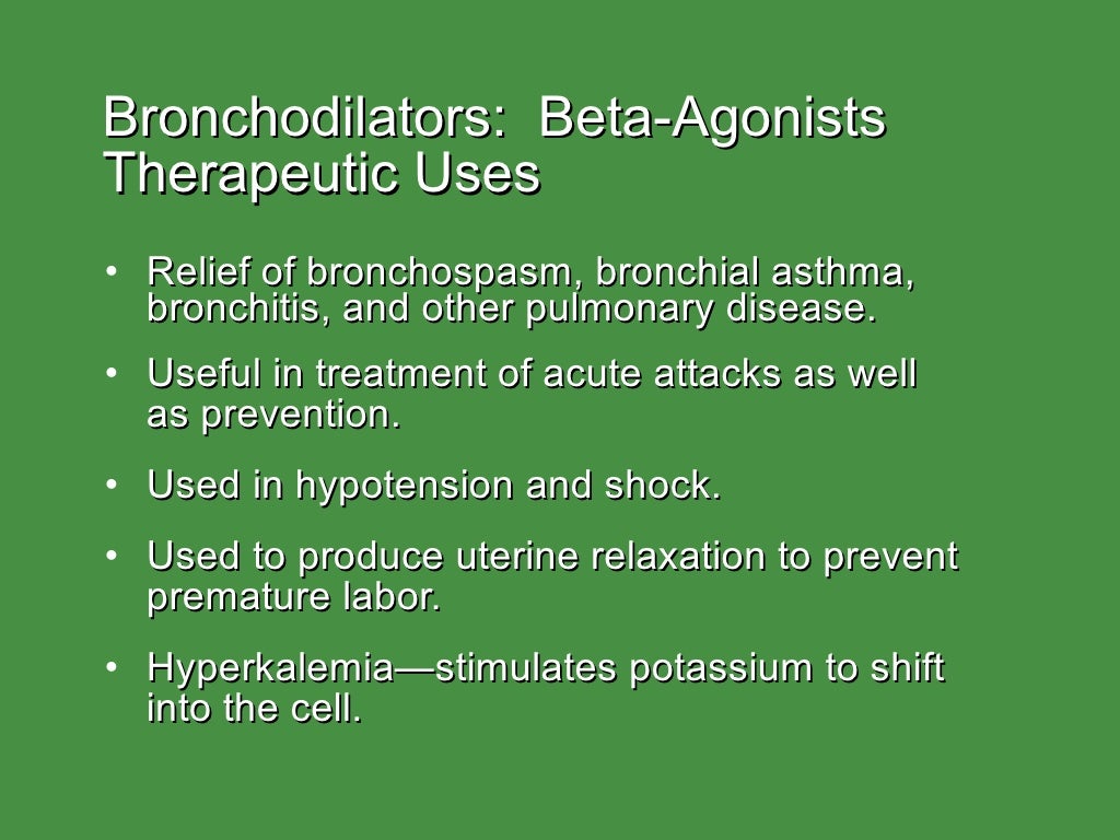 Bronchodilators