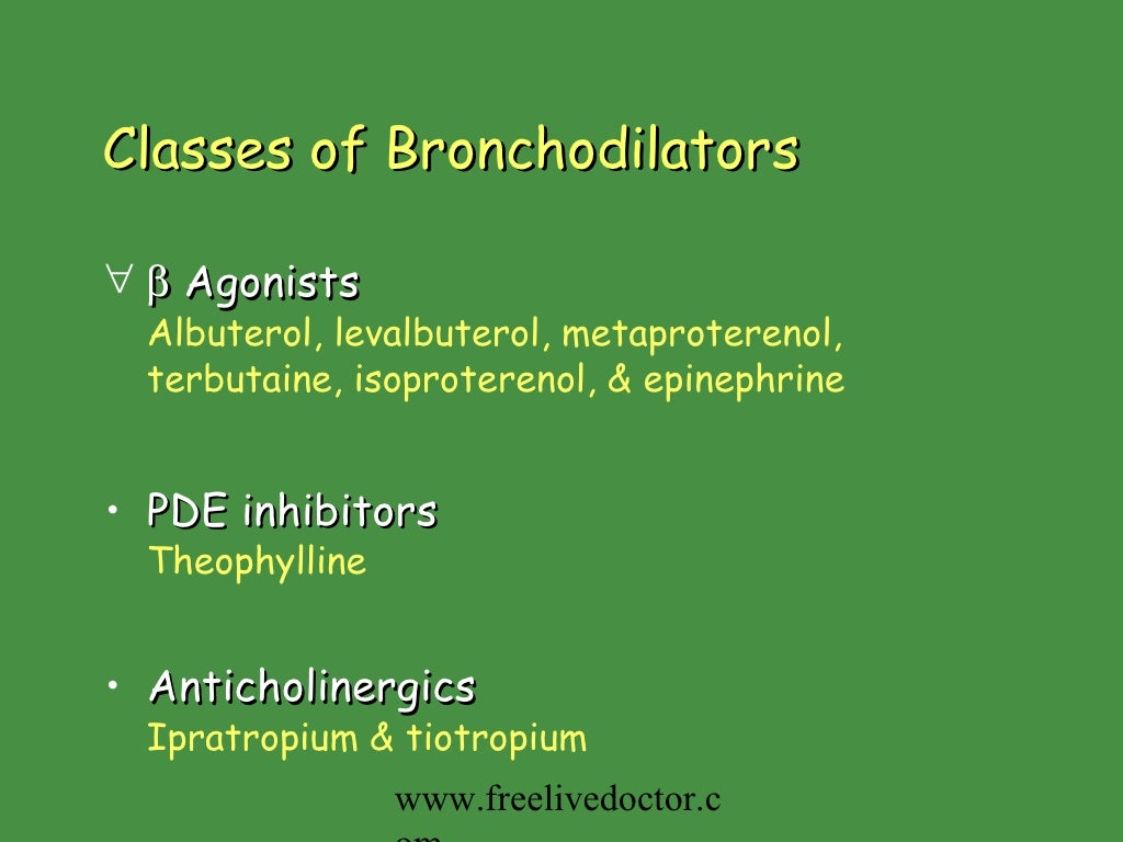 Bronchodilators