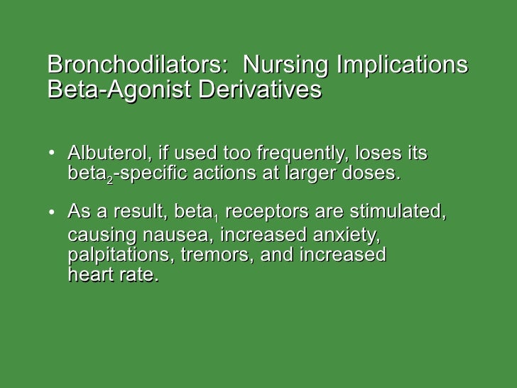 Albuterol Contraindications Heart Rate