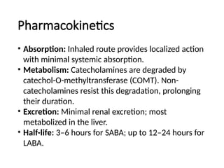 Bronchodilators in lung disease and treat | PPTX