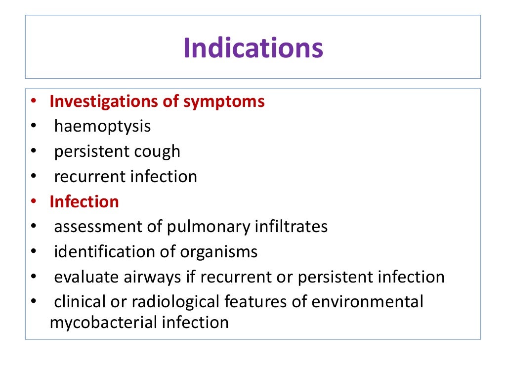 Bronchoscopy indication preparation consent