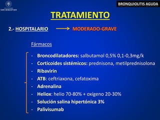 Uso de solución salina hipertónica al 3 % en niños con bronquiolitis aguda