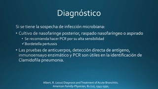 Albert, R. (2010) Diagnosis andTreatment of Acute Bronchitis.
American Familly Physician, 81 (11), 1345-1350,
 