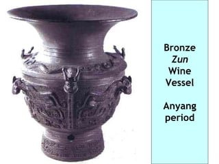 Bronze Zun Wine Vessel Anyang  period 