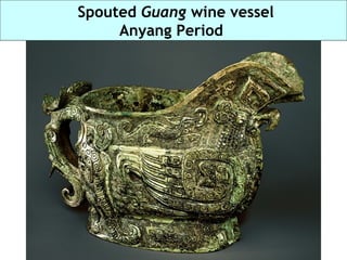 Spoute d  Guang  wine vessel Anyang Period  