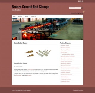 Bronze ending clamps