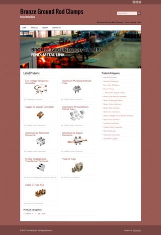 Bronze ground rod clamps   page 5 of 7 - fenix metal link