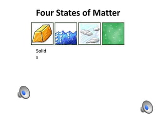 Four States of Matter


Solid
s
 