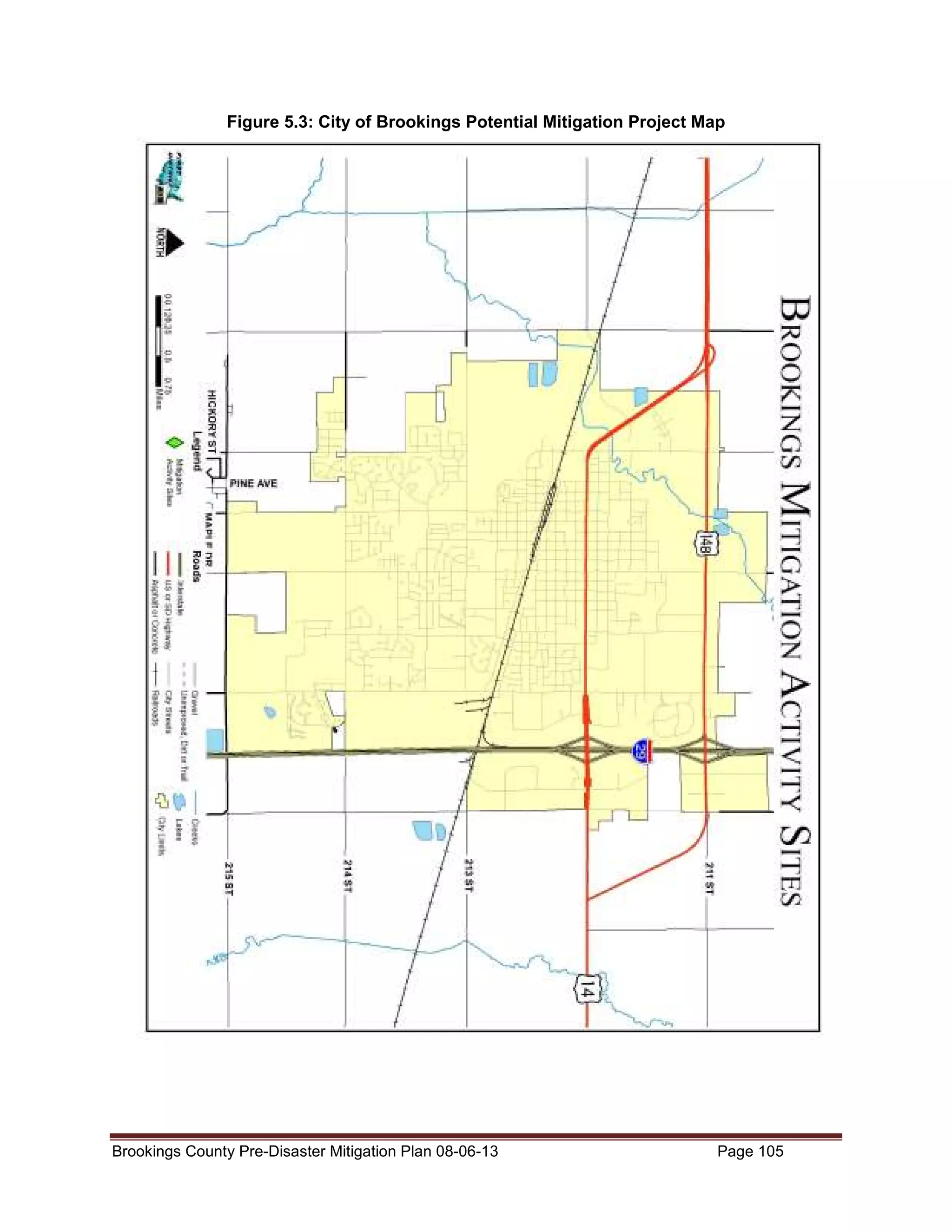 Figure 5.3: City of Brookings Potential Mitigation Project Map

Brookings County Pre-Disaster Mitigation Plan 08-06-13

Page 105

 