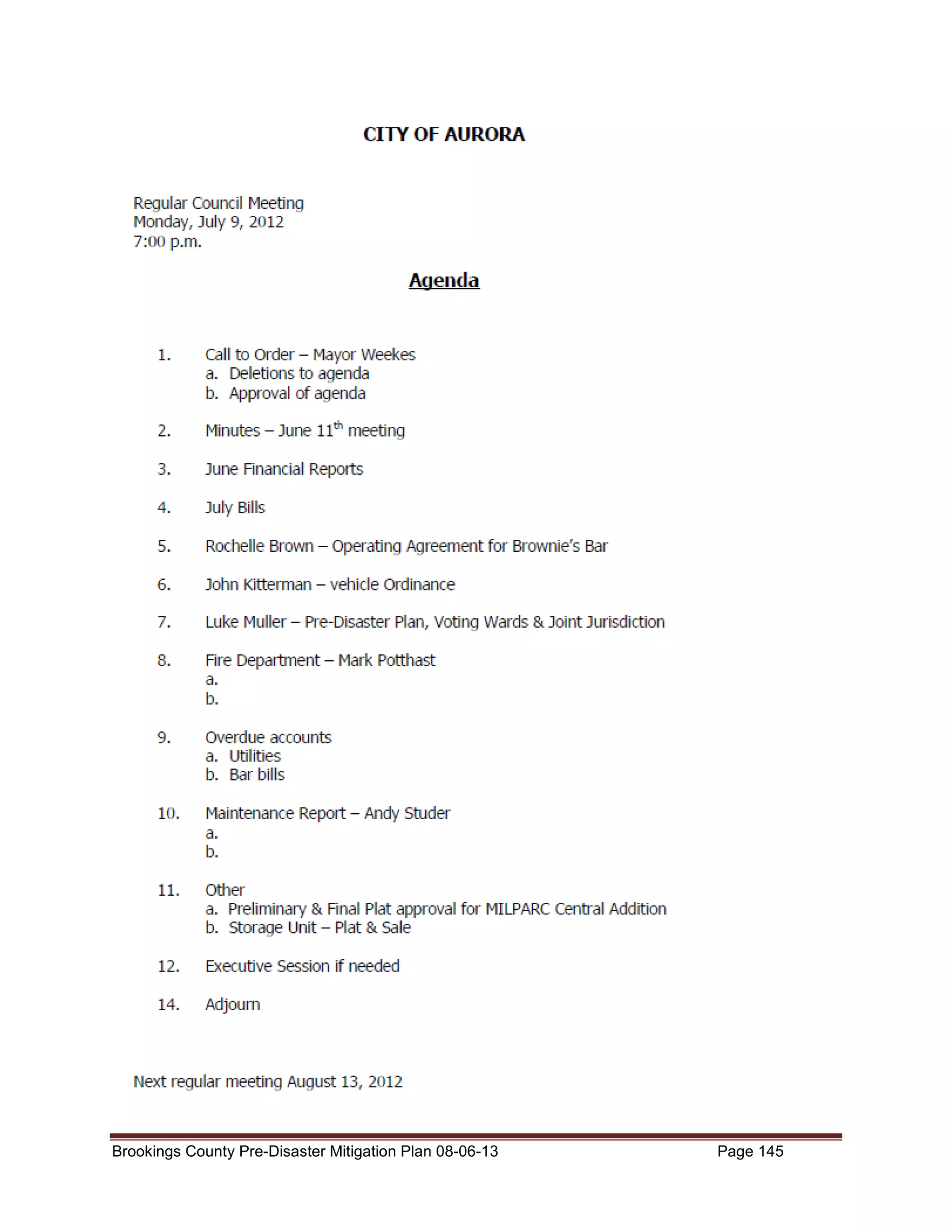 Brookings County Pre-Disaster Mitigation Plan 08-06-13

Page 145

 