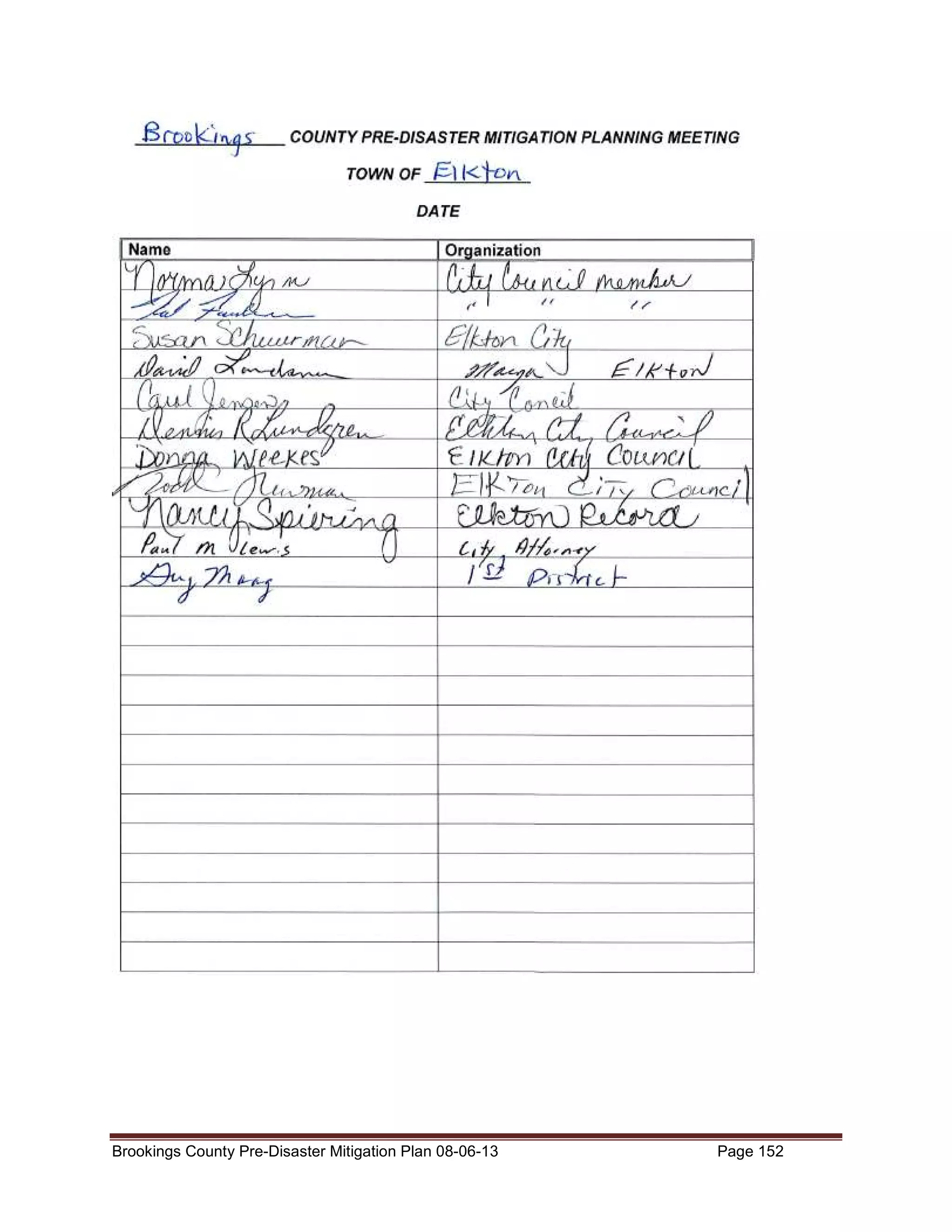 Brookings County Pre-Disaster Mitigation Plan 08-06-13

Page 152

 