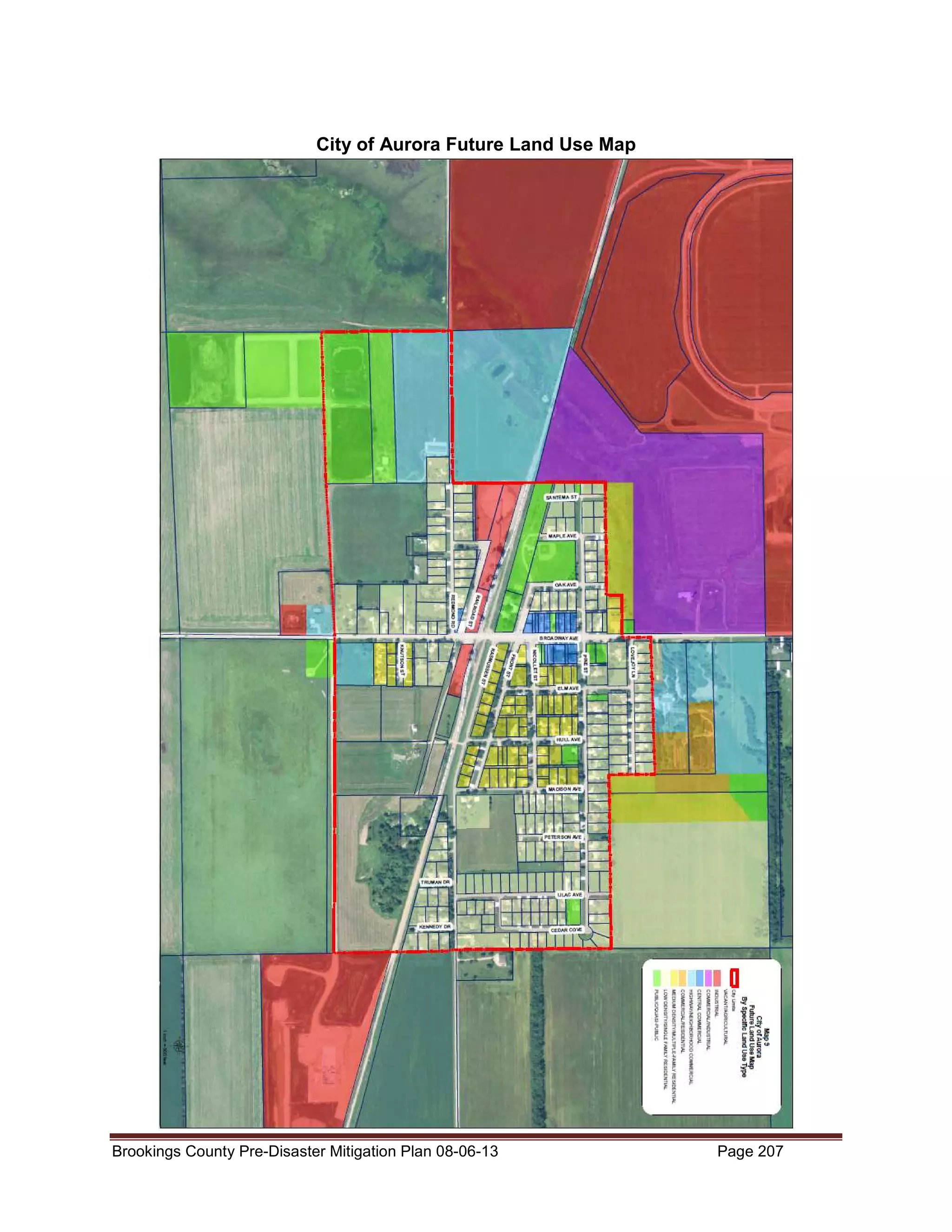 City of Aurora Future Land Use Map

Brookings County Pre-Disaster Mitigation Plan 08-06-13

Page 207

 