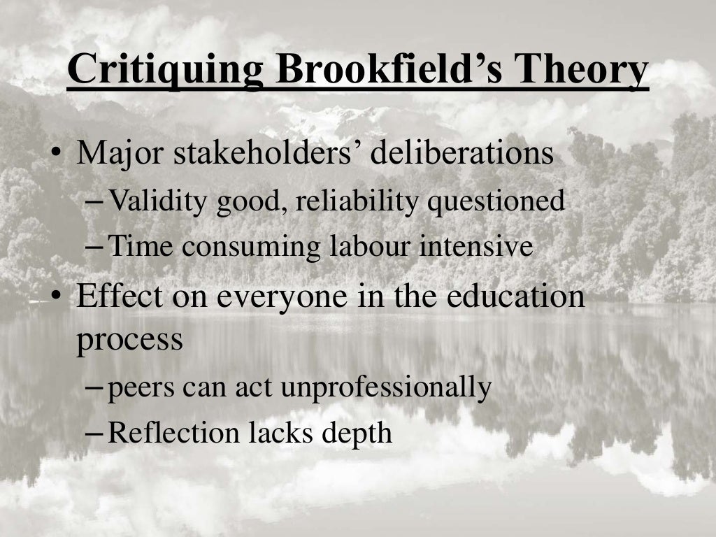 Brookfields theory of reflection