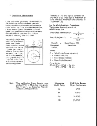 Brookfield viscometer dv-ii manual | PDF