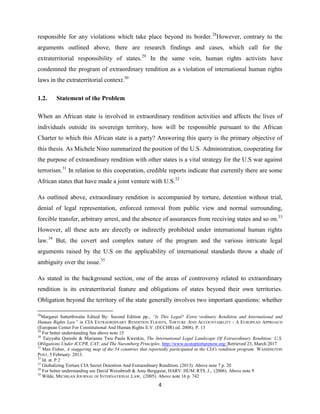 Extraordinary Rendition Map Extraordinary Rendition and Extraterritorial State Obligations in the ...